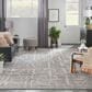 Nourison Luna 8"6" x 11"6" Grey and Silver Area Rug, , large