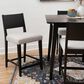 Linon Home Decor Cadence 5-Piece Counter Height Dining Set in Black Lacquer, , large