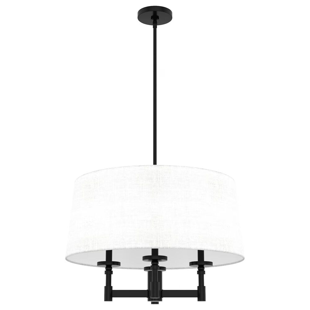 Hunter Briargrove 4-Light Chandelier in Matte Black, , large
