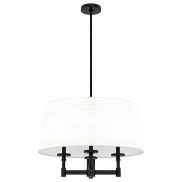 Hunter Briargrove 4-Light Chandelier in Matte Black, , large