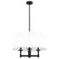 Hunter Briargrove 4-Light Chandelier in Matte Black, , large