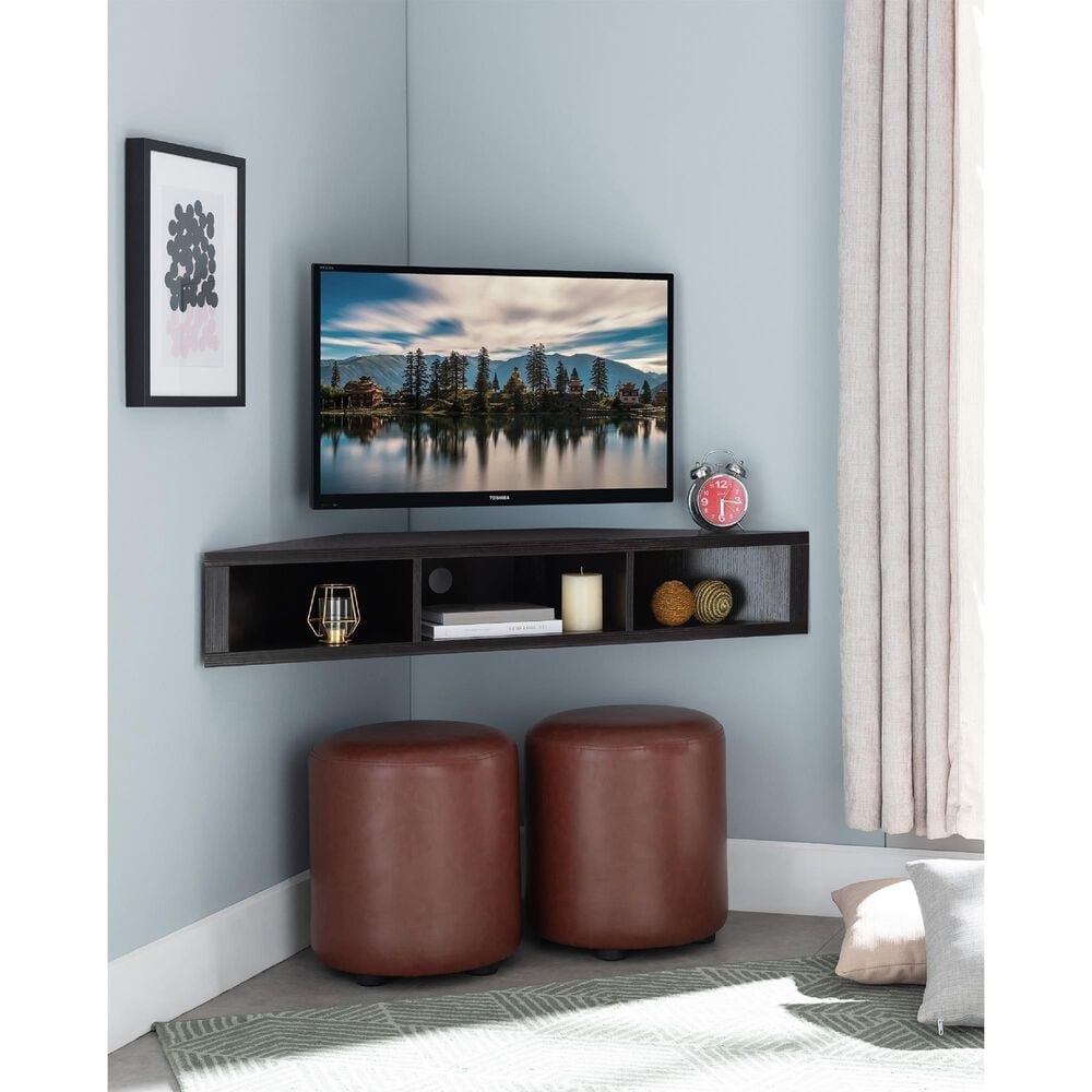 Furniture of America Shirley 46.5&quot;  Floating TV Stand in Cappuccino, , large