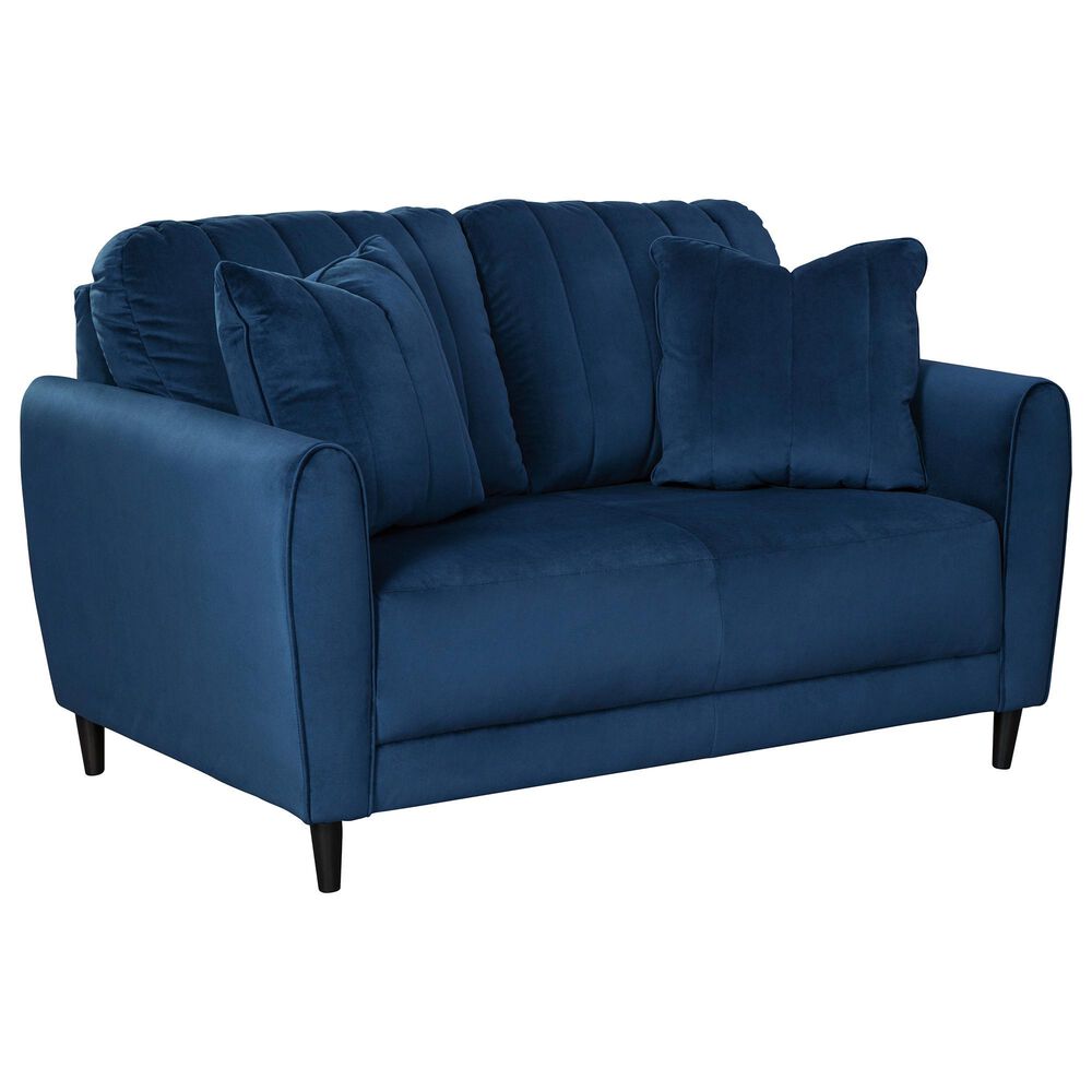 Signature Design by Ashley Enderlin Loveseat in Ink Velvet, , large