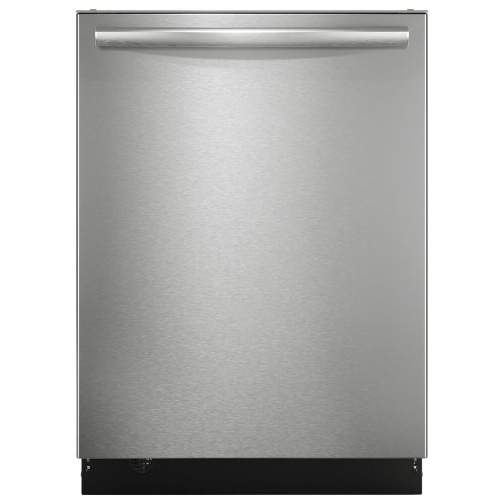 Frigidaire Gallery 3 Piece Kitchen Package with 27.8 Cu. Ft. French Door Refrigerator, 30&quot; Front Control Gas Range with Total Convection, and 24&quot; Built-In Bar Handle Dishwasher with CleanBoost in Stainless Steel, , large