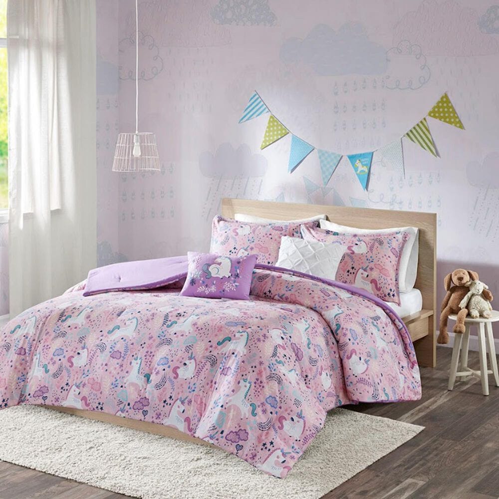 Hampton Park Lola Unicorn Cotton Comforter Set - F/Q, , large