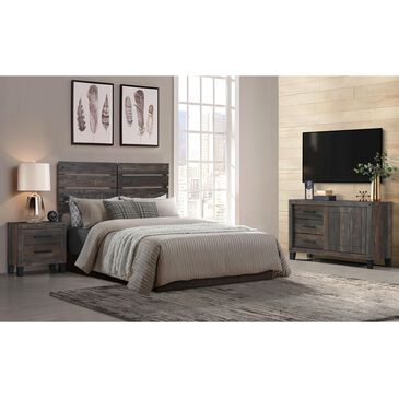 Global Furniture USA Burt 3-Piece Queen Bedroom Set in Dark Oak, , large