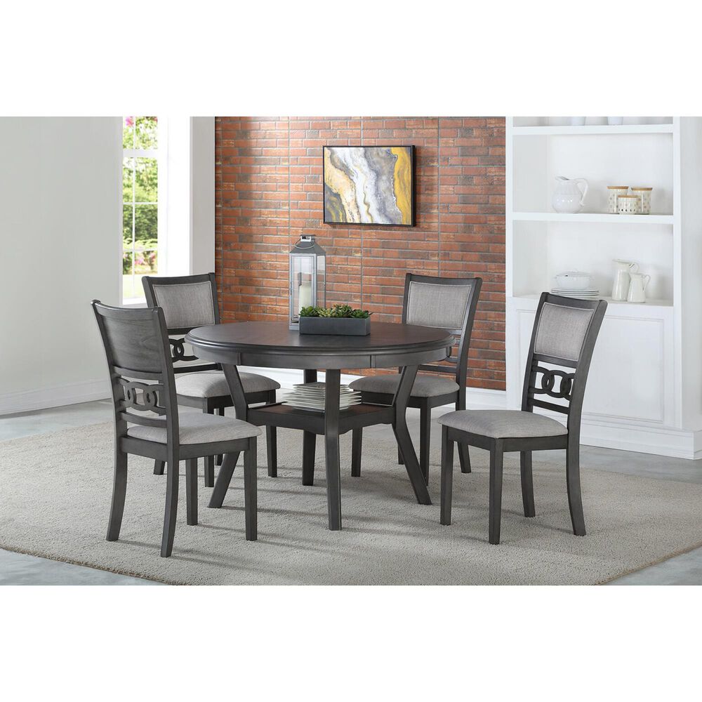 New Heritage Gia Side Chair with Light Gray Cushion in Gray, , large