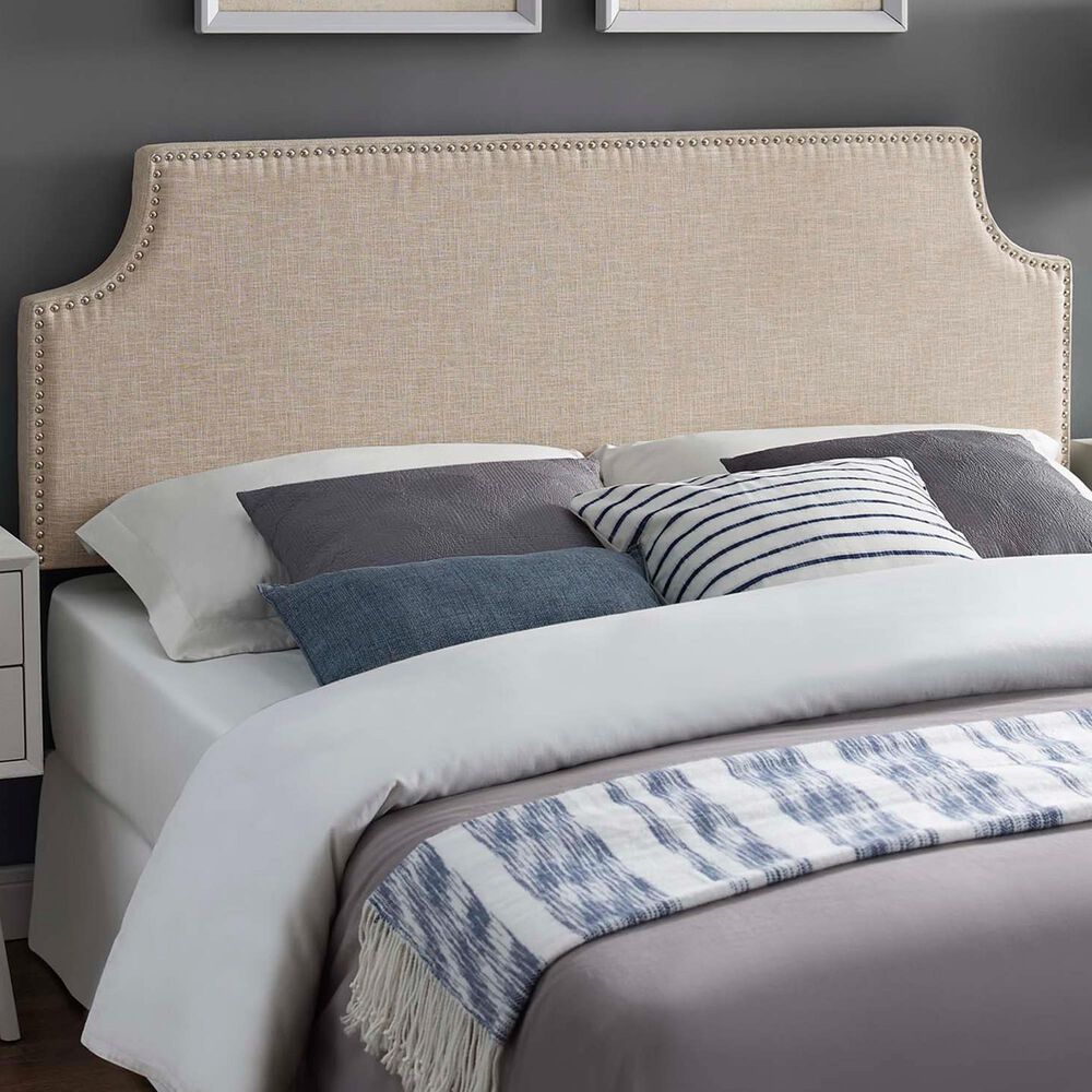 Modway Laura Upholstered Queen Headboard in White, , large