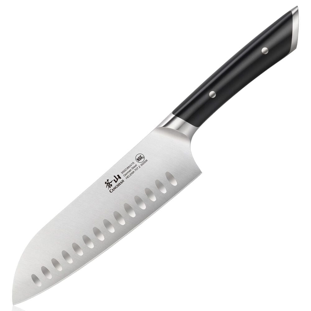 Cangshan Helena 7" Santoku Knife in Black, , large