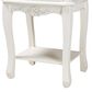 Baxton Studio Amalie 2-Drawer End Table in White and Oak, , large