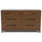 Riverside Furniture Calhoun 5-Piece Queen Panel Bedroom Set in Whiskey Oak, , large