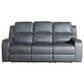 Aurora Furnishings Power Reclining Sofa with Audio in Teramo Steel Blue, , large