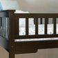 Linon Home Decor Levi Twin Workstation Loft Bed with Desk in Black, , large