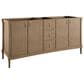 James Martin Kinnsden 72" Double Bathroom Vanity in Weathered Oak with 3 cm Charcoal Soapstone Silestone Top and Rectangular Sinks, , large