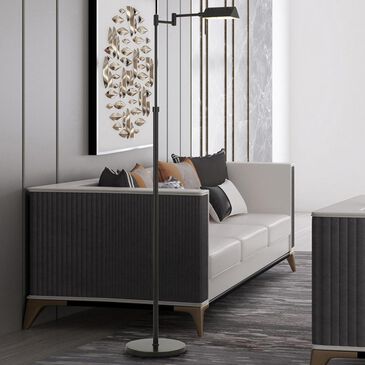 Cal Lighting Clemson Swing Arm Adjustable Floor Lamp in Dark Bronze, , large