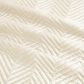 Duke Imports Virah Bella Micromink 3-Piece Full/Queen Quilt Set in Alabaster Chevron, , large
