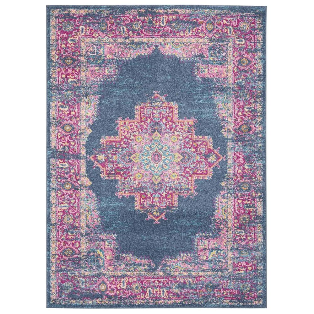 Nourison Passion PSN03 1"10" x 2" 10" Blue Area Rug, , large