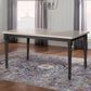 Linon Home Decor Willow Dining Table in Smokey White and Dark Grey - Table Only, , large