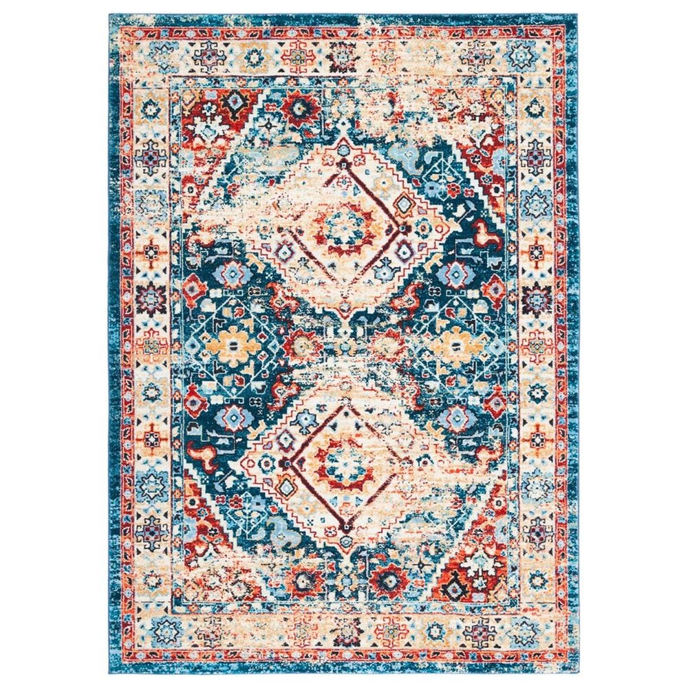 Safavieh Riviera 4"5" x 6" Blue and Gold Area Rug, , large