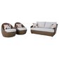 Ashley Double Point 3-Piece Patio Conversation Set in Beige, , large