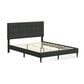 Glideaway Kaya Queen Upholstered Platform Panel Bed in  Charcoal Grey, , large