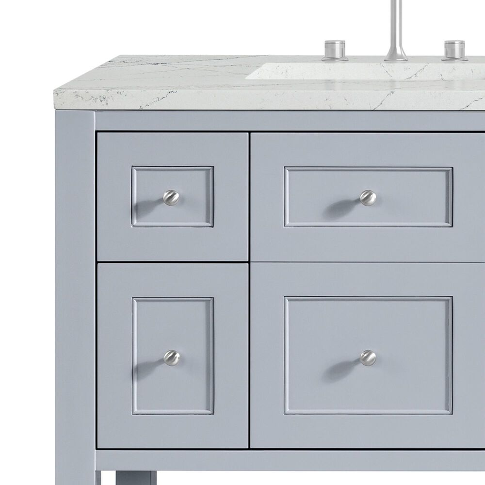 James Martin Vanities Breckenridge 72" Double Bathroom Vanity in Serenity Blue with 3 cm Ethereal Noctis Quartz Top and Rectangular Sinks, , large