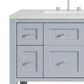 James Martin Vanities Breckenridge 72" Double Bathroom Vanity in Serenity Blue with 3 cm Ethereal Noctis Quartz Top and Rectangular Sinks, , large