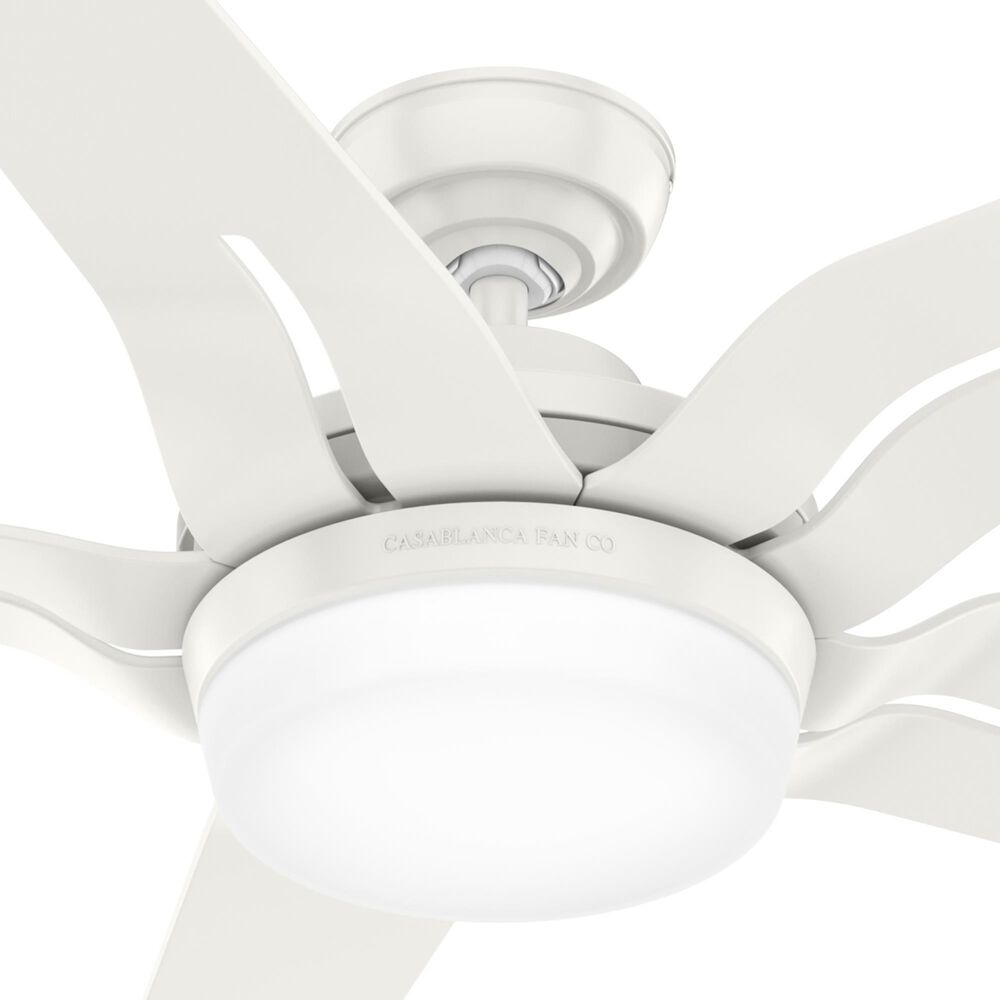 Hunter Correne 56&quot; Ceiling Fan with LED Light in Fresh White, , large