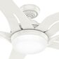 Hunter Correne 56" Ceiling Fan with LED Light in Fresh White, , large
