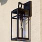 Vaxcel Hubbard 15.25" 1-Light Outdoor Wall Sconce in Textured Black, , large