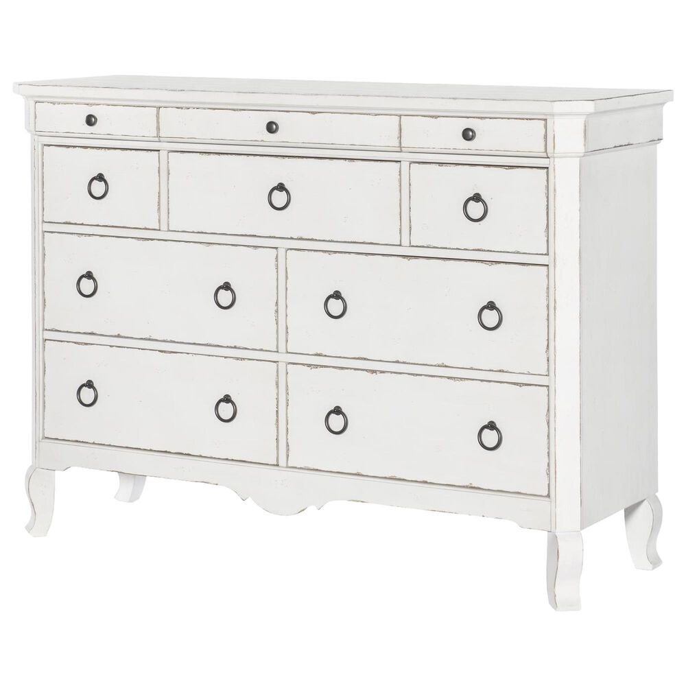 Legacy Classic Vintage Market 10-Drawer Dresser and Mirror in Picket Fence, , large