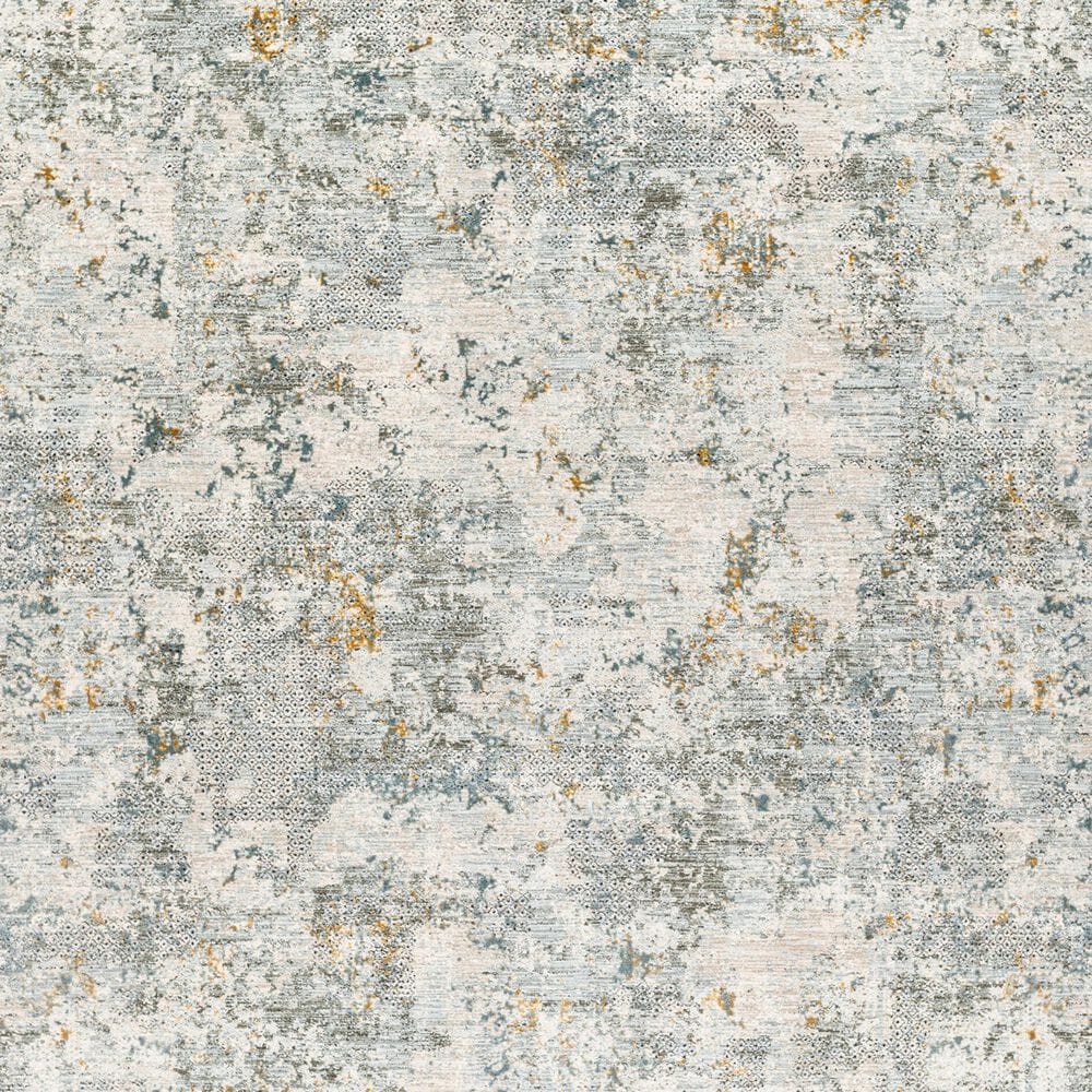 Surya Dresden Dusty Sage, Taupe, Off-White, Deep Teal, Ink Blue, Light Gray and Mustard 6'7" x 9'6" Area Rug, , large
