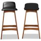 Baxton Studio Darrin Bar Stool in Walnut Brown (Set of 2), , large