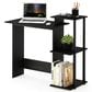 HOMLUX 40" Computer Desk with Open Side Shelves in Americano and Black, , large