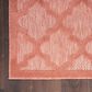 Nourison Easy Care 7" x 10" Coral and Orange Indoor/Outdoor Area Rug, , large