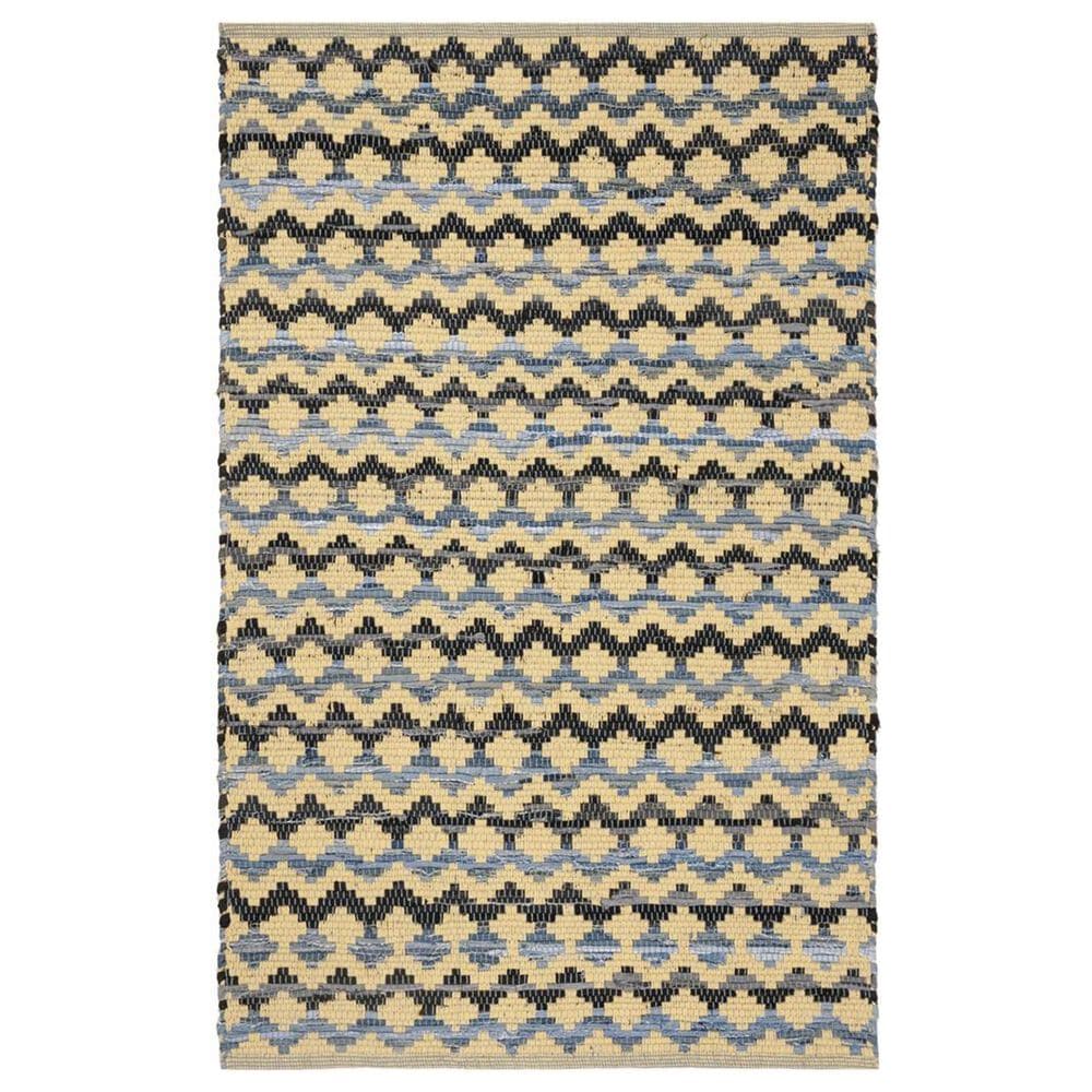 Safavieh Montauk 3" x 5" Gold, Blue and Black Area Rug, , large