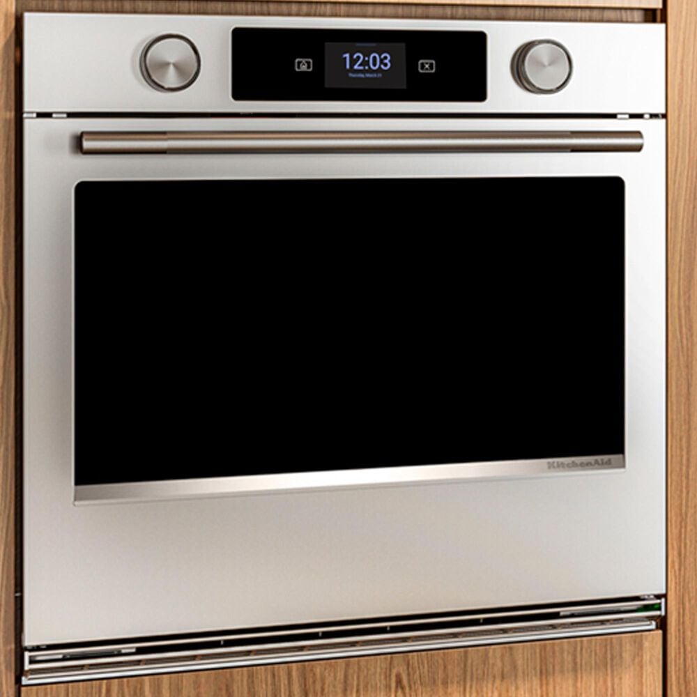 KitchenAid 5 Cu. Ft. Smart Electric Single Wall Oven with Intelligent Cooking Camera in PrintShield Stainless Steel, , large