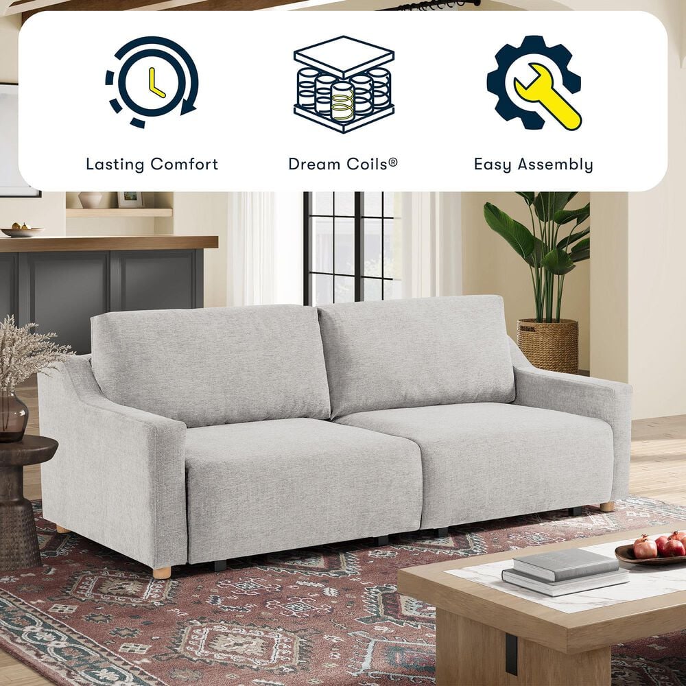 Lifestyle Solutions Glenmont Convertible Sofa in Cream, , large