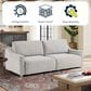 Lifestyle Solutions Glenmont Convertible Sofa in Cream, , large