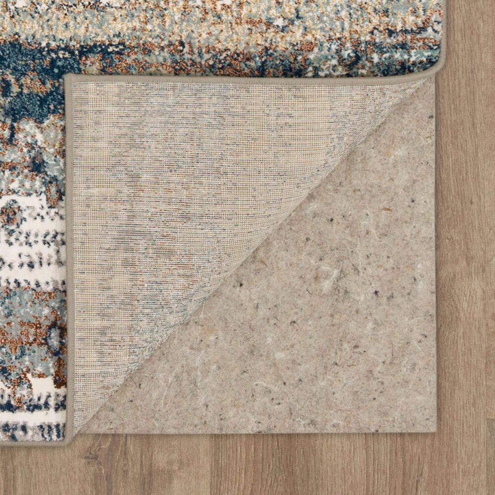 Karastan Epiphany Colorful Waves 8&#39; x 10&#39; Robin&#39;s Egg Area Rug, , large