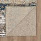 Karastan Epiphany Colorful Waves 8" x 10" Robin"s Egg Area Rug, , large