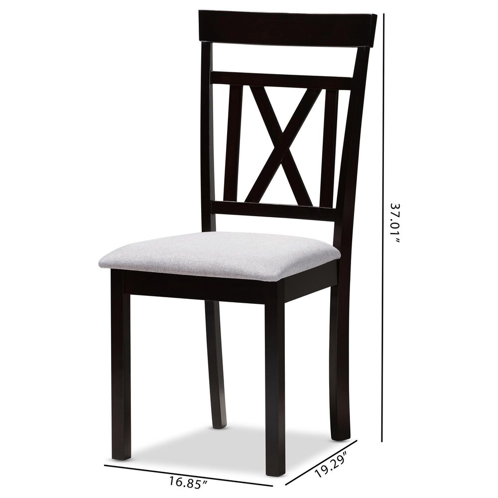Baxton Studio Rosie Side Chair in Espresso Brown (Set of 2), , large