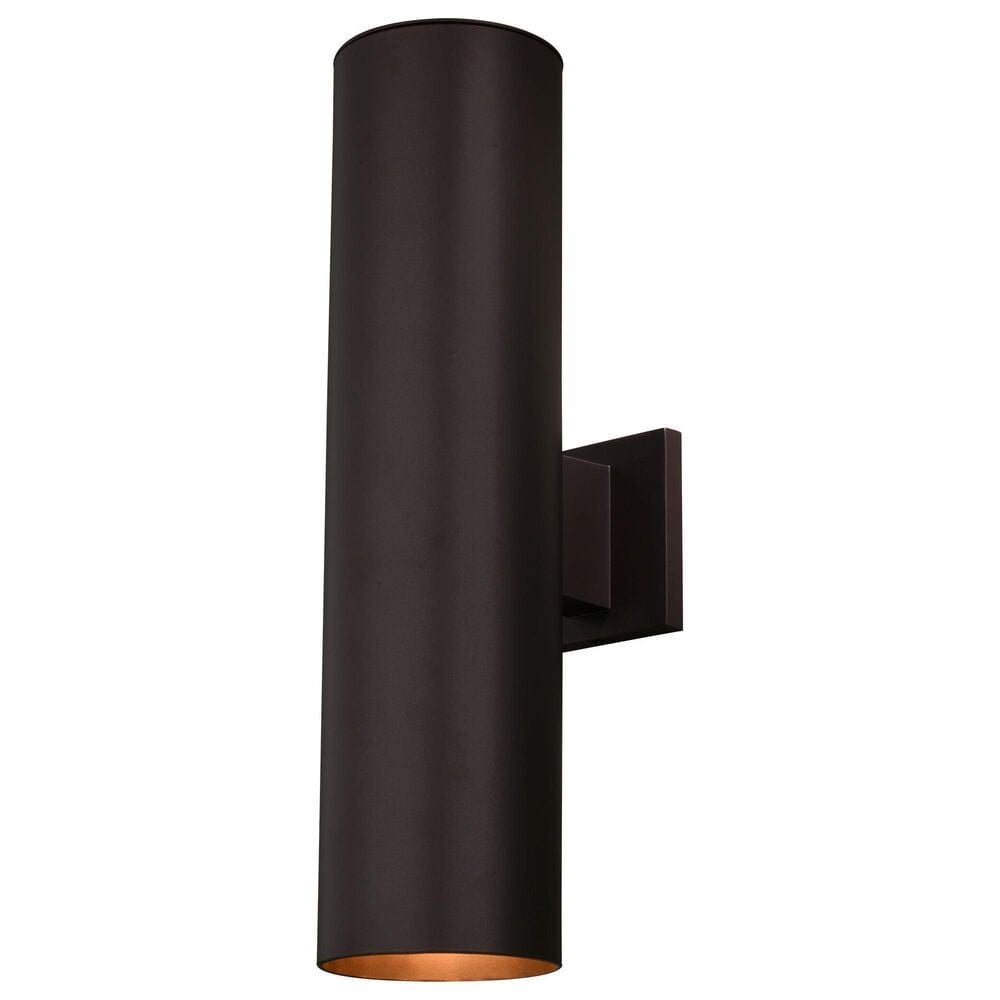 Vaxcel Chiasso 20" 2-Light Outdoor Wall Sconce in Deep Bronze, , large