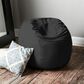 Jaxx 3" Round Bean Bag with Removable Cover in Black, , large