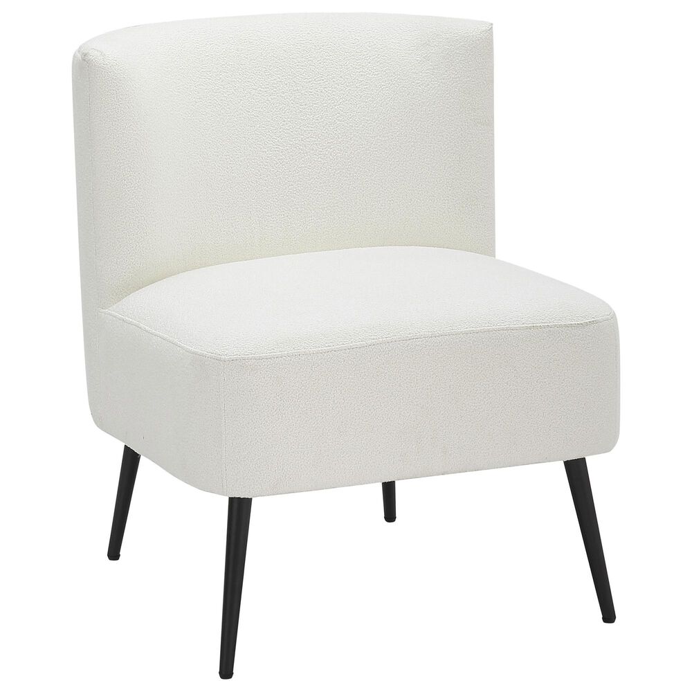 Lumisource Fran Slipper Chair in White, , large
