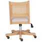 Linon Home Decor Bauer Swivel Office Chair with Cream Cushion in Natural, , large