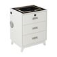 Mayberry Hill Rio 3-Drawer Nightstand in White, , large