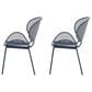Hearth and Haven Elba Outdoor Mesh Accent Chair in Navy (Set of 2), , large