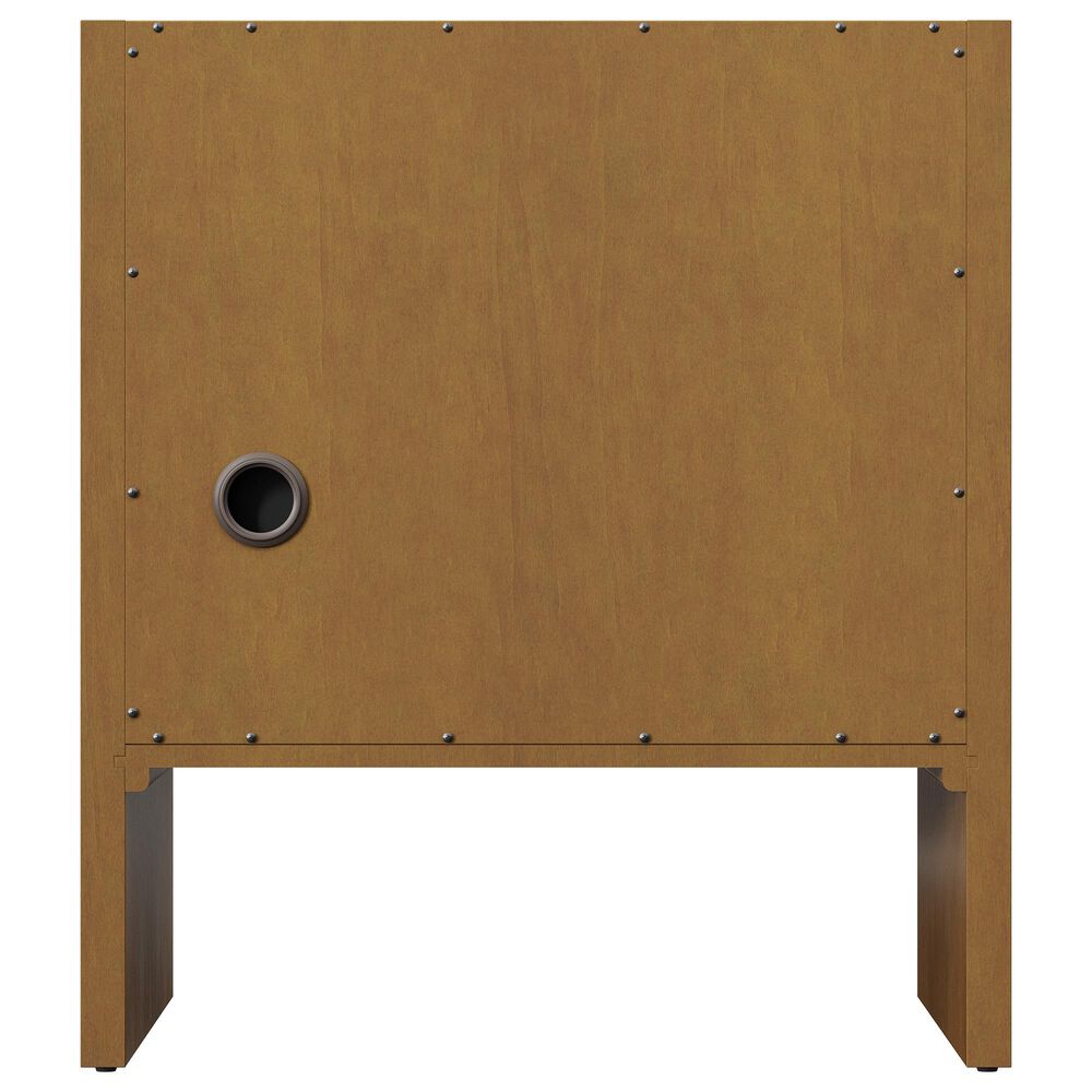 James Martin Hudson 30" Single Bathroom Vanity in Honey Oak with 3 cm Parisien Bleu Silestone Top and Rectangular Sink, , large