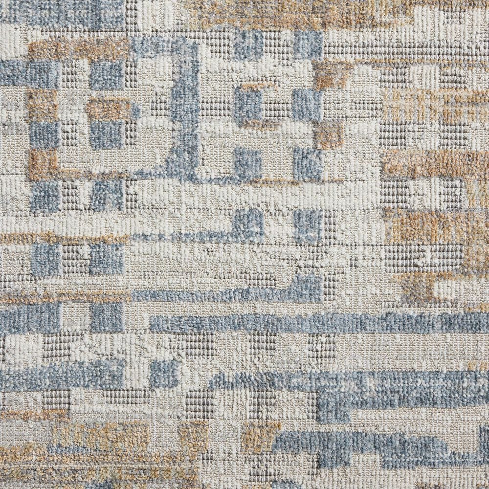 Loloi Roxie Ivory and Denim 9'3" Square Area Rug, , large